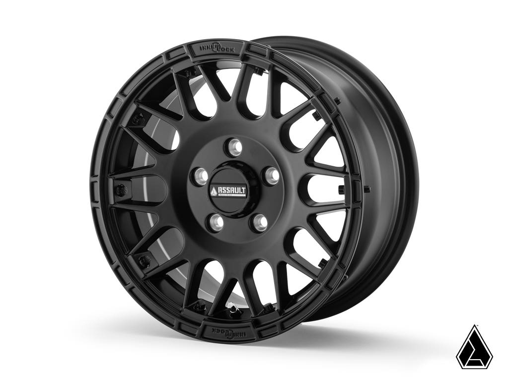 Standard XT Warrior Tires 30x10x15 on 15x7 Assault Industries Hellfire Satin Black Wheels 5/4.5 Pattern