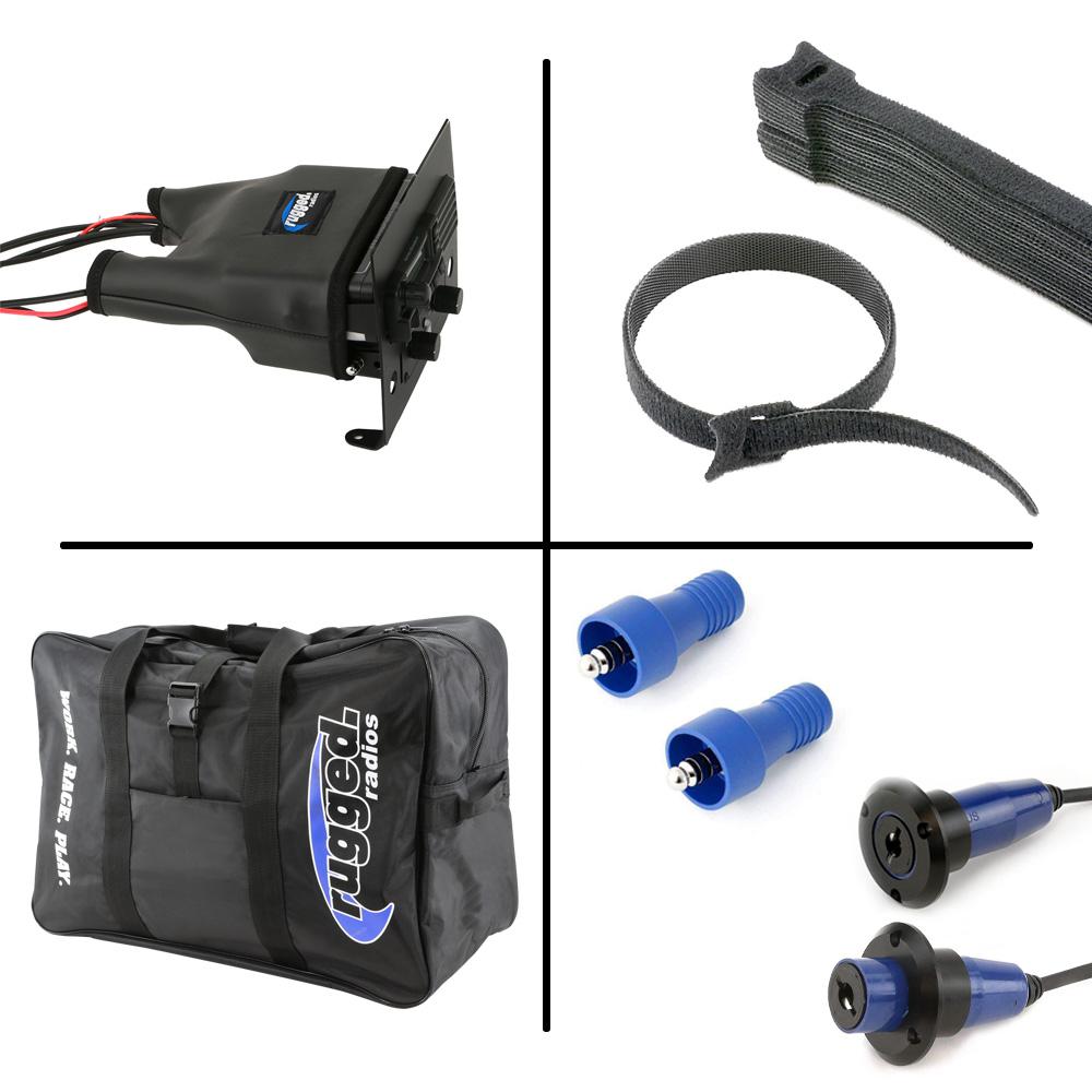 Alpha Accessory Pack For Rugged UTV SXS Intercom Radio Communication Systems - Without Intercom Extension Cables (for Headsets)