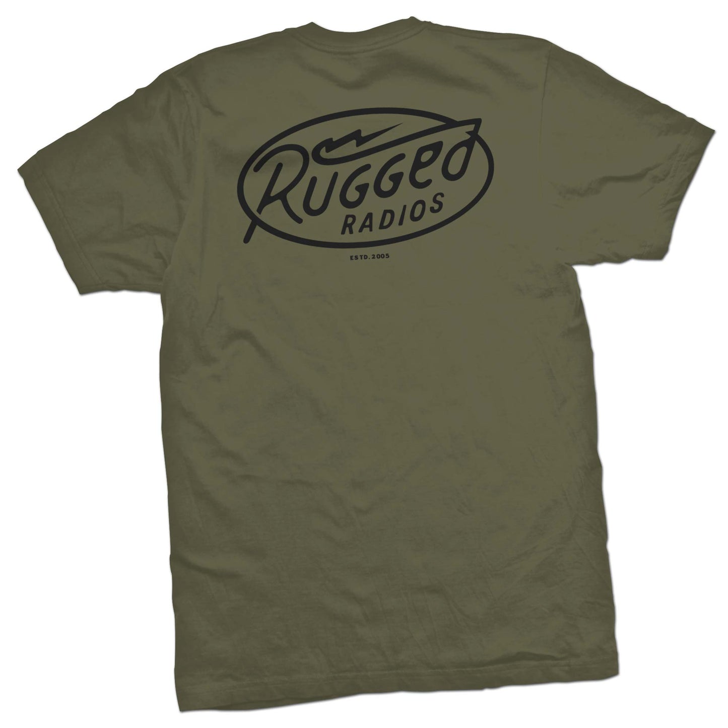 Rugged Radios BOLT T-Shirt - Green - Small