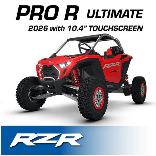2026 Polaris RZR Pro R Ultimate – Complete Communication Kit with Bluetooth Intercom and 2-Way Radio (10.4″ Touchscreen Models Only) - STX Stereo Remote Head / G1 GMRS