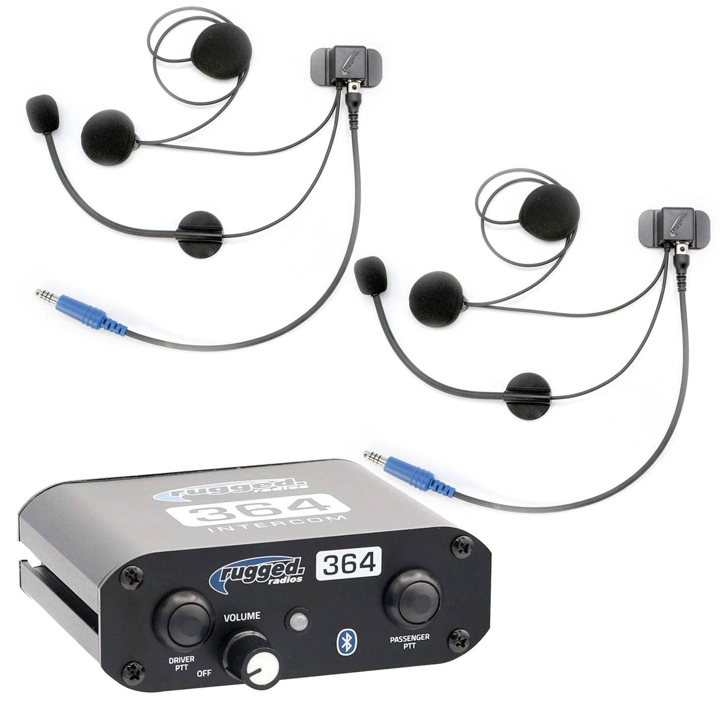 364 Intercom Kit – 2-Person Bluetooth Intercom System - Headsets