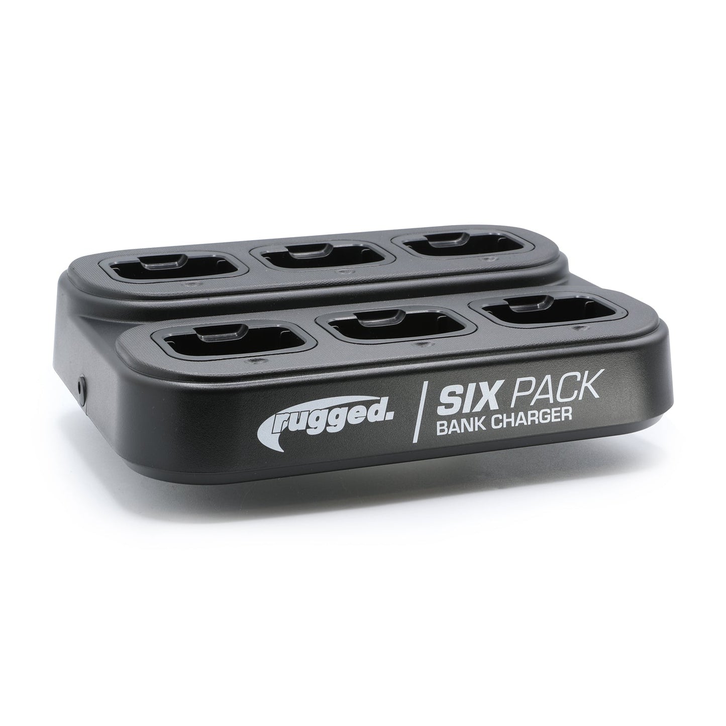 6 Pack - Rugged GMR2 PLUS - GMRS and FRS Two Way Handheld Radios with Bank Charger - Grey