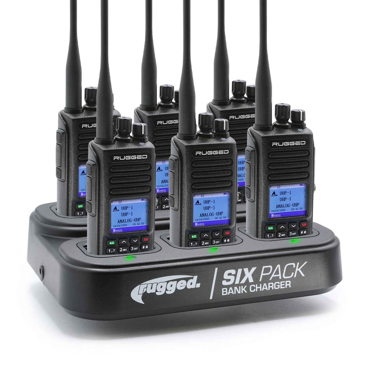 6 PACK - Choose Your Business Band Two Way Handheld Radio - R1 Blue