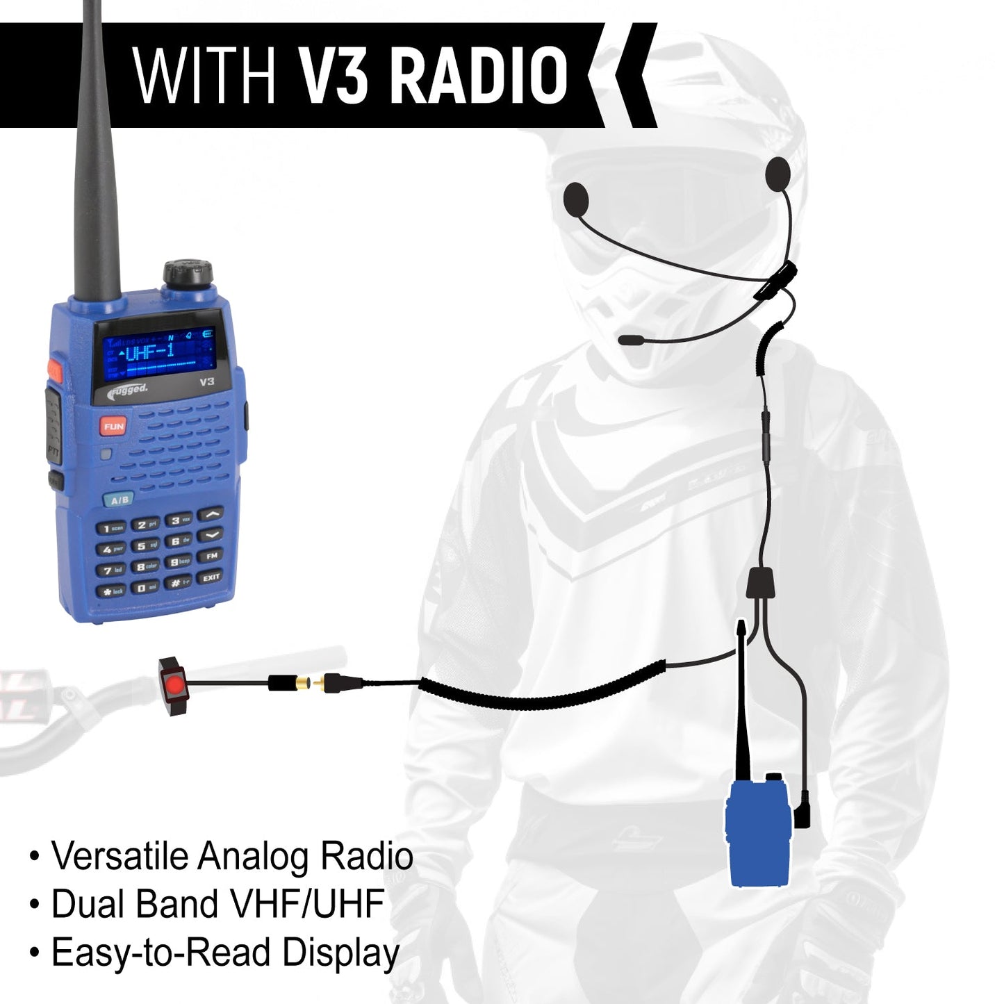 CONNECT BT2 Bluetooth Moto Kit with Radio - GMR2 PLUS