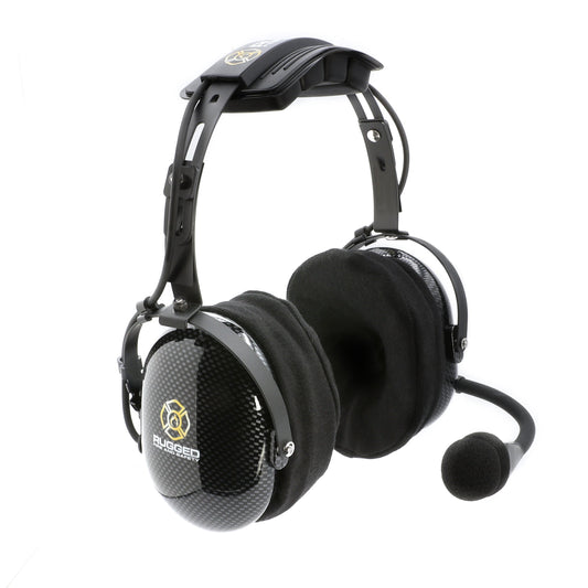 FHS Over-The-Head Fire Safety Industrial Headset - With PTT Button / No Cable