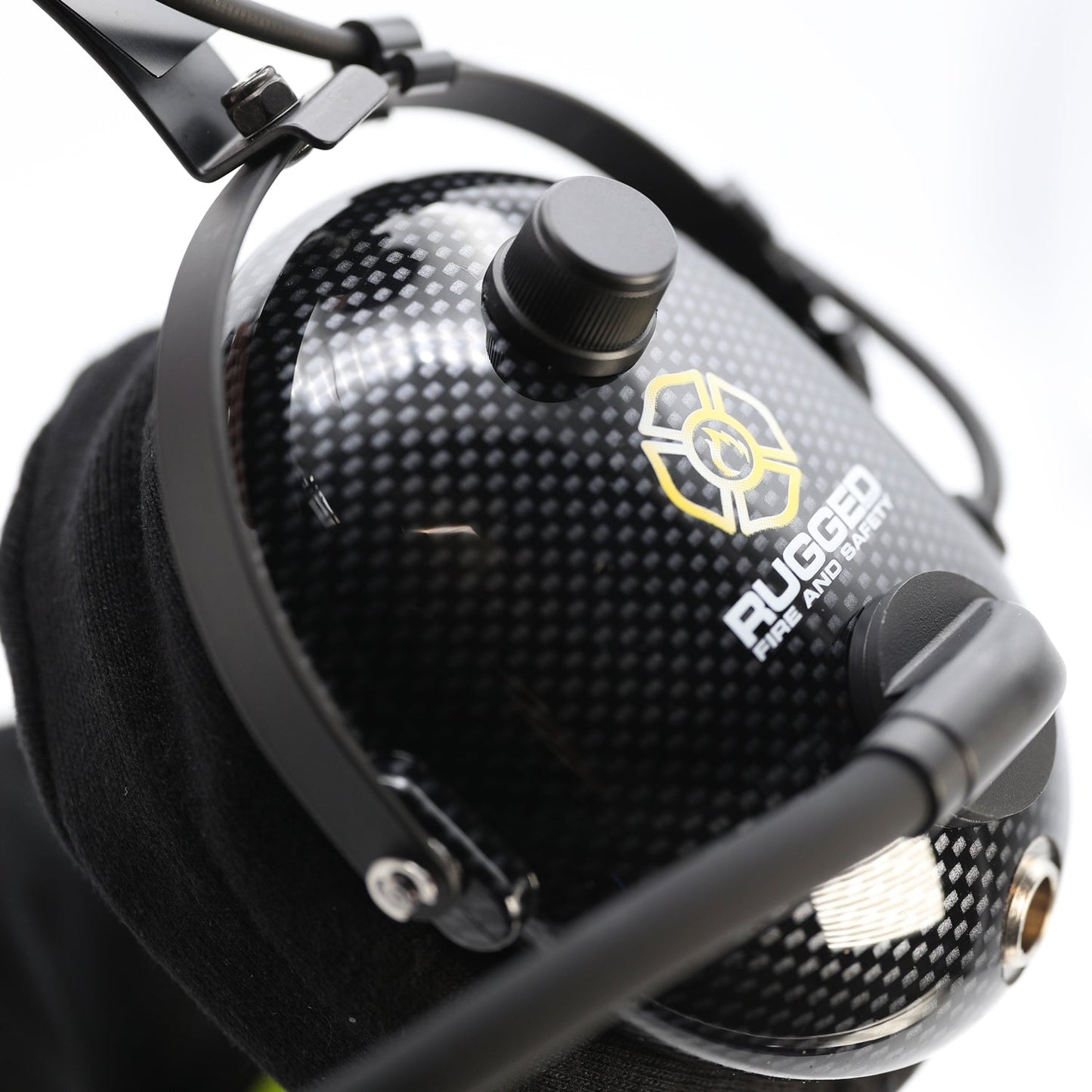 FHS Over-The-Head Fire Safety Industrial Headset - No Buttons / For David Clark / Sigtronics / Avcomm