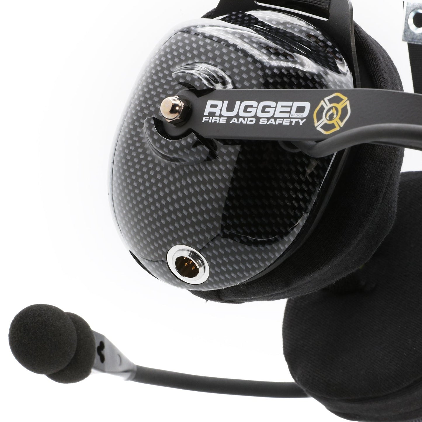 FHS Behind-The-Head Fire Safety Industrial Headset - No Buttons / For Rugged / Firecom