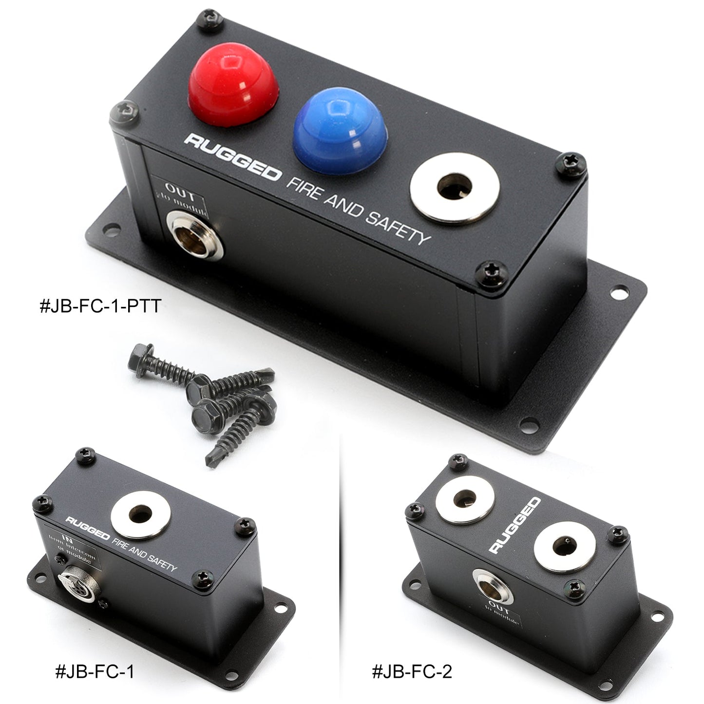 Jack Box Headset Stations for RRP800 Fire & Safety Intercoms - Dual Position Jack Box