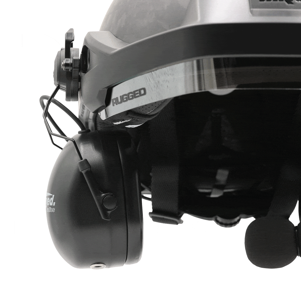 MRC Opposition Half Helmet with Rail Mounted Headset - DOT - Without Headset / LG