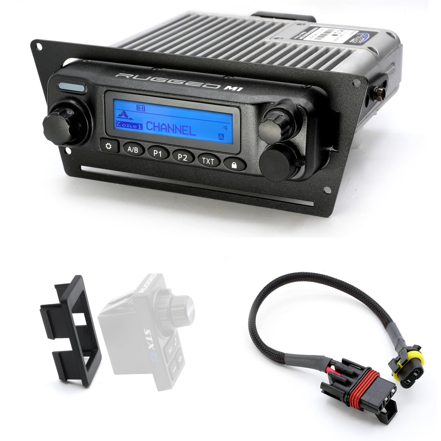 2025 Polaris RZR Pro XP Pro R and Pro S - Complete Communication Kit with Bluetooth Intercom and 2-Way Radio - STX Stereo Remote Head / G1 GMRS