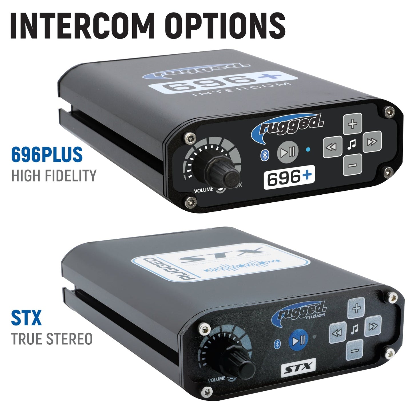Polaris RZR XP 1000 Complete Communication Kit with Bluetooth Intercom and 2-Way Radio - 696 PLUS / G1 GMRS