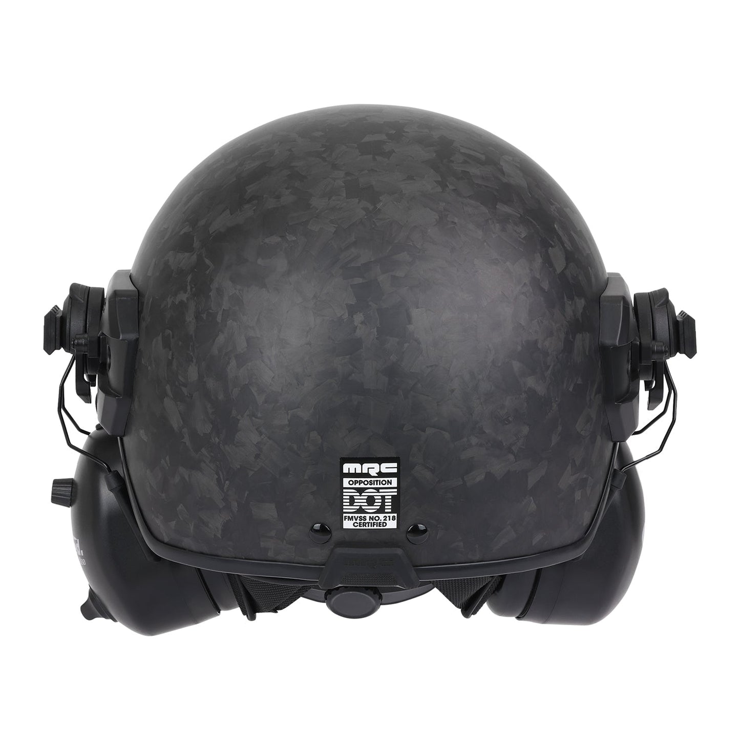 MRC Opposition Half Helmet with Rail Mounted Headset - DOT - With Headset / LG