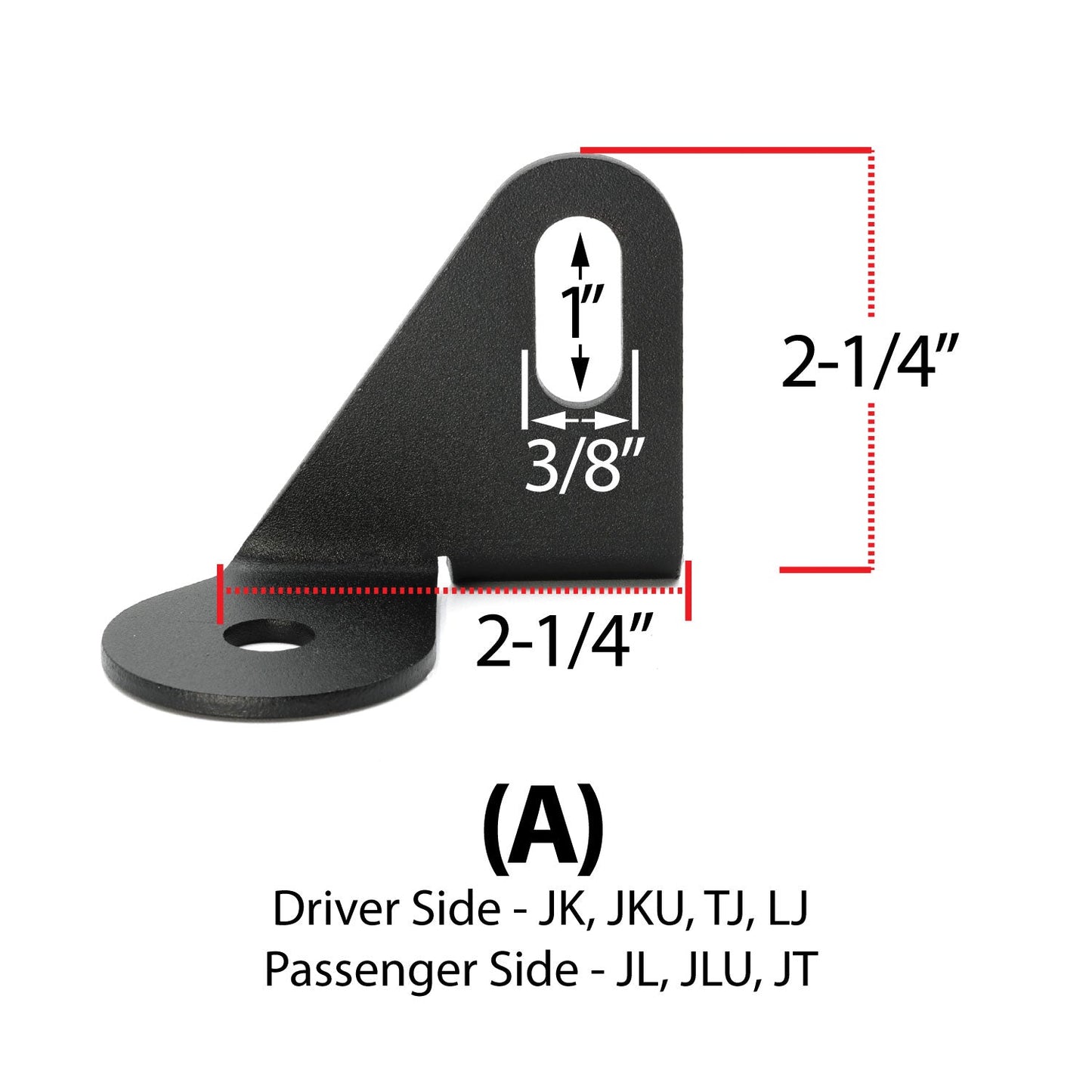 Antenna Mount for Jeep Wrangler TJ LJ JK JL and Gladiator JT - Sold Individually - Jeep A Mount