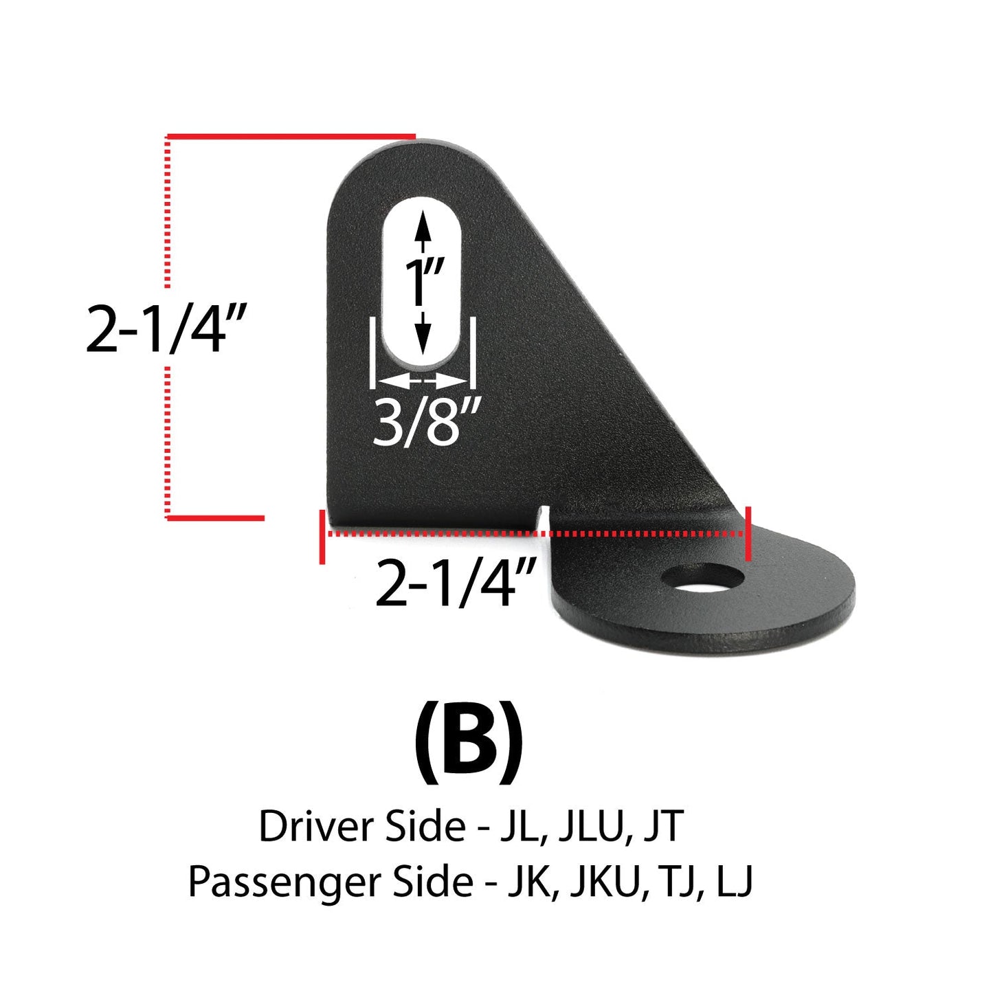 Antenna Mount for Jeep Wrangler TJ LJ JK JL and Gladiator JT - Sold Individually - Jeep A Mount
