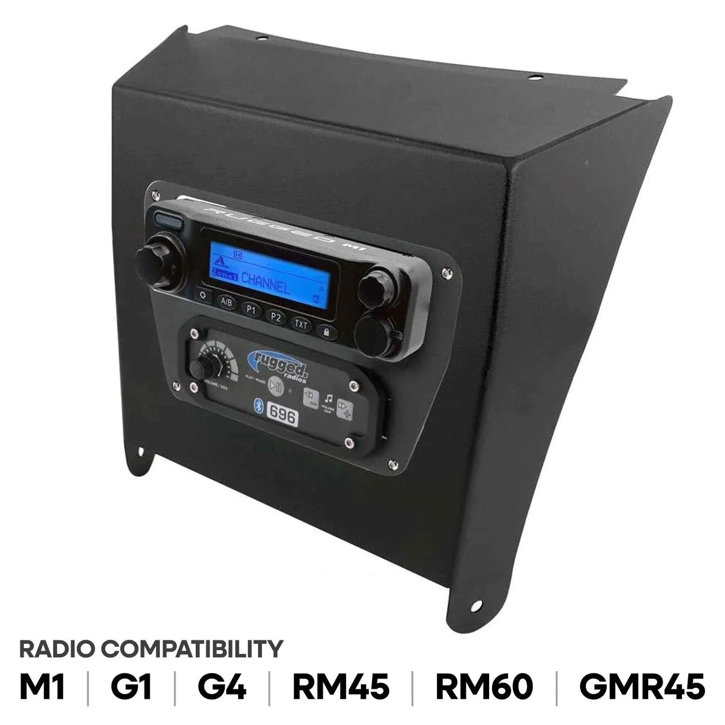Kawasaki KRX Multi-Mount Kit for Rugged Mobile Radios and Intercom - Rugged M1/G1/G4/RM45/RM60/GMR45