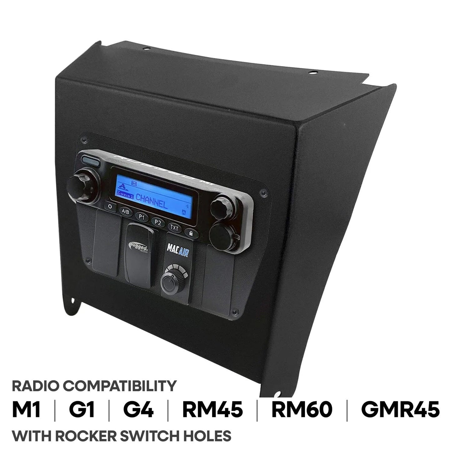 Kawasaki KRX Multi-Mount Kit for Rugged Mobile Radios and Intercom - Rugged M1/G1/G4/RM45/RM60/GMR45