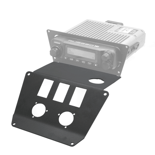 Lower Accessory Panel for 2025 Polaris RZR Pro XP Pro R and Pro S Radio Mount - Jack Mount