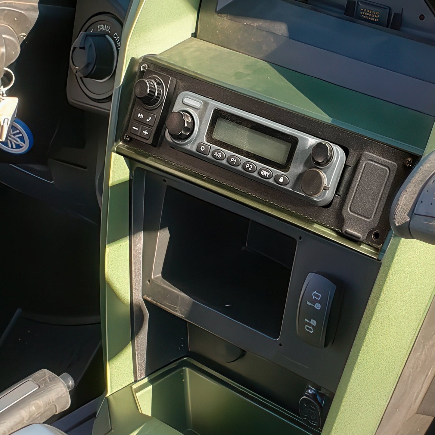 Yamaha Wolverine RMAX Complete Communication Kit with Rocker Switch Bluetooth Intercom and 2-Way Radio - 696 PLUS Remote Head / M1 VHF Business Band