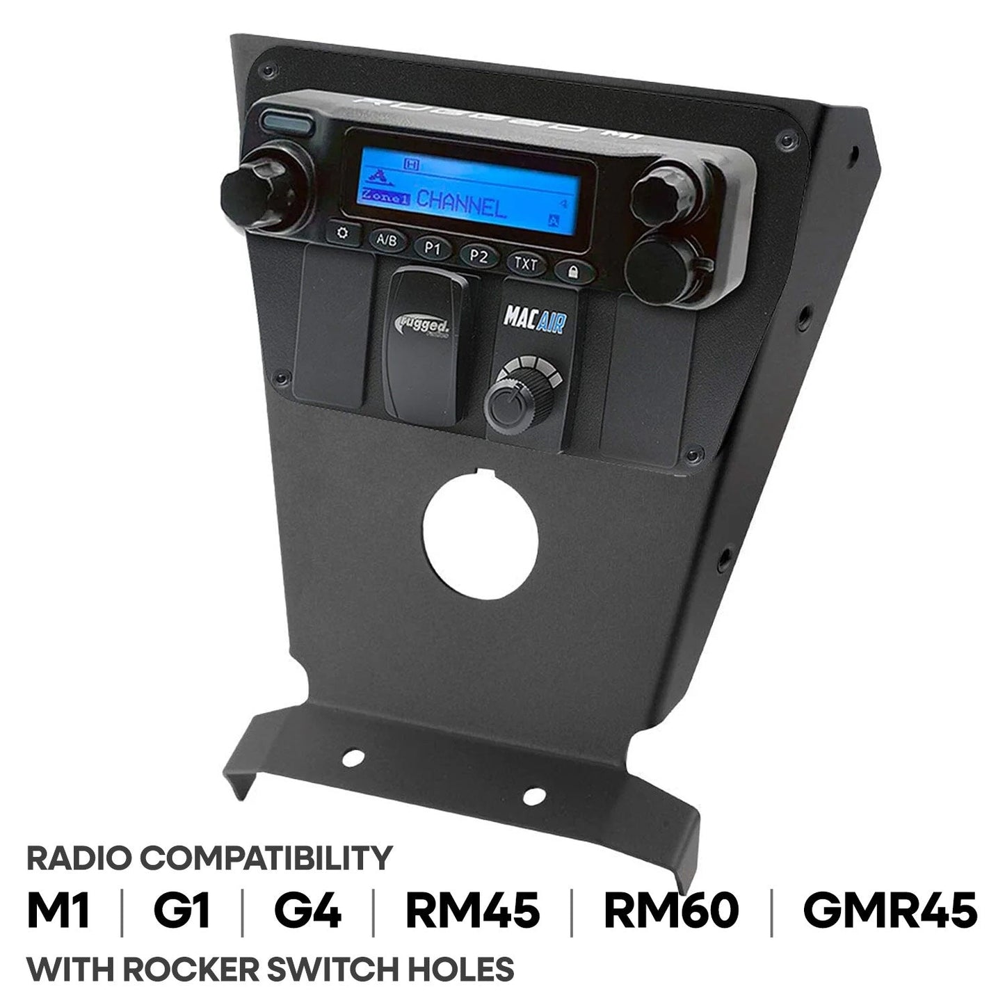 Can-Am X3 Multi Mount Kit for Rugged UTV Intercoms and Radios - Kenwood TK7360