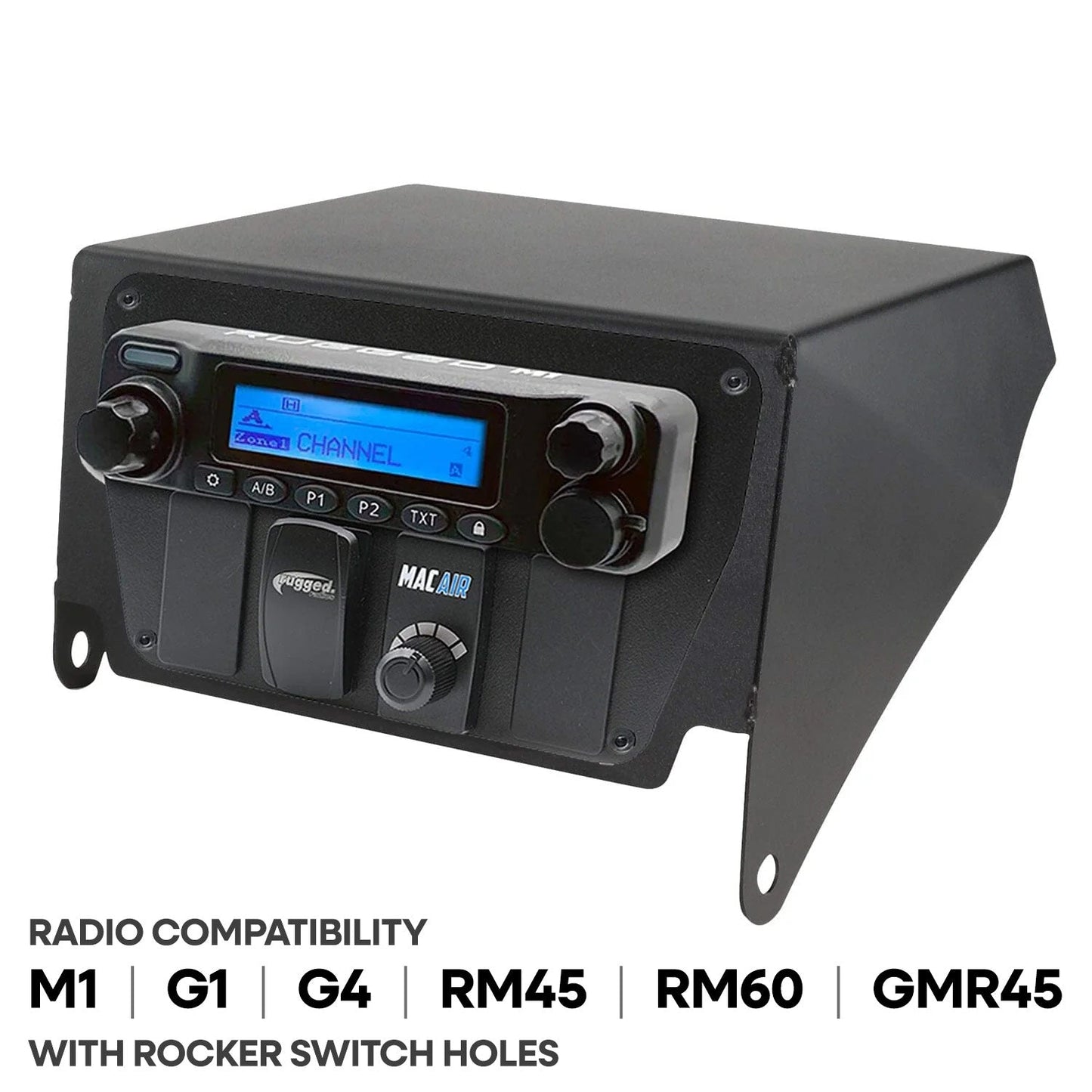 Can-Am X3 Multi-Mount Kit - Top Mount - for Rugged UTV Intercoms and Radios - Motorola CM300D / Vertex 2200
