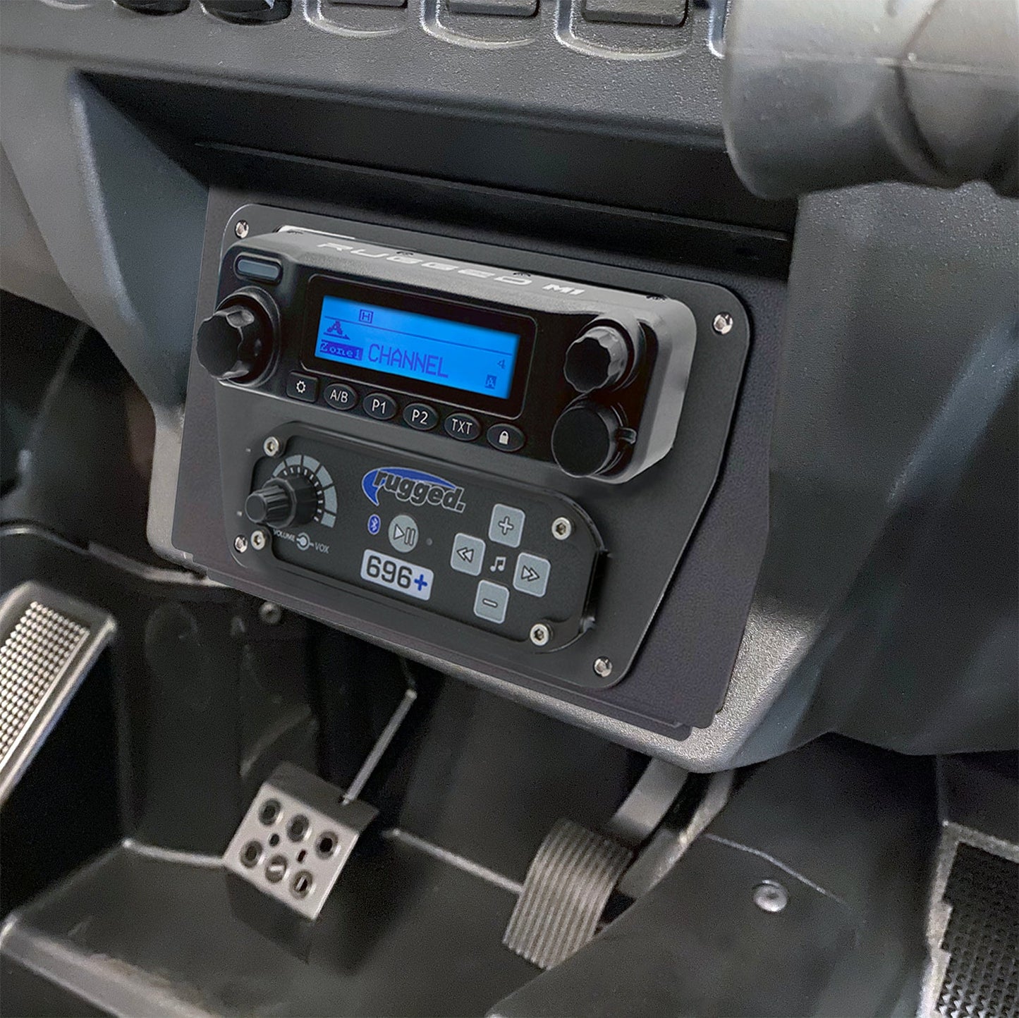 Polaris RZR XP 1000 Complete Communication Kit with Bluetooth Intercom and 2-Way Radio - 696 PLUS / G1 GMRS