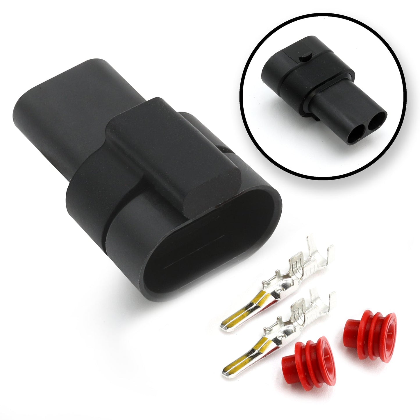 Waterproof Power Plug Connector Kit (Male) 闂?Upgrade or Replacement