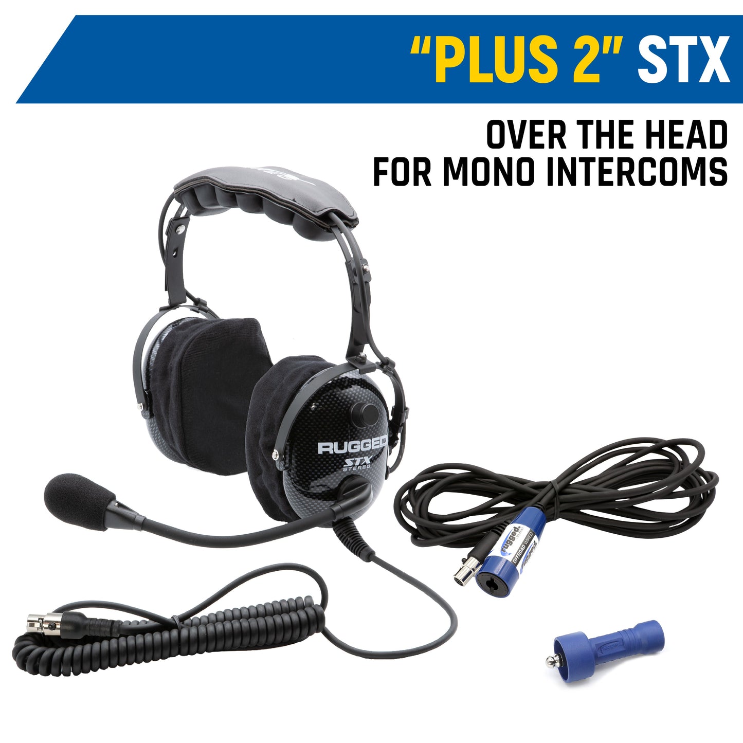 Rear Seat Expansion Kit with Helmet Kits or Headsets - STX Stereo / AlphaBass Headset - Behind the Head