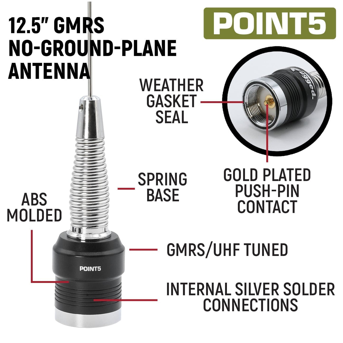 Ford Ranger Two-Way GMRS Mobile Radio Kit - 25 Watt - GMR25 Waterproof