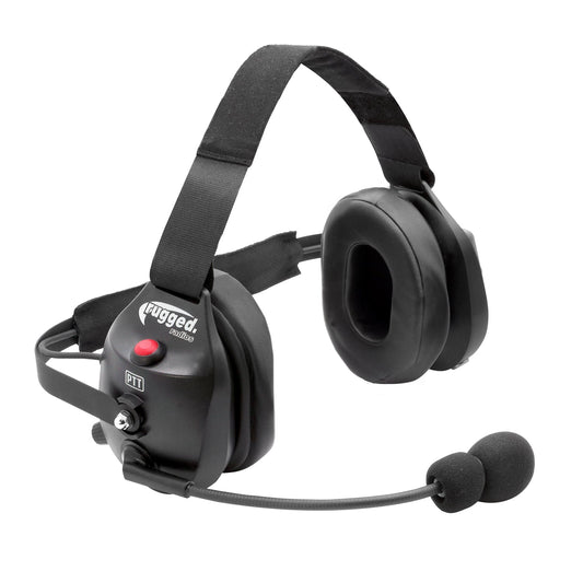 Bluetooth Headset for Cell Phones - 2-Way Radio Compatible (OTH and BTH) - Over The Head