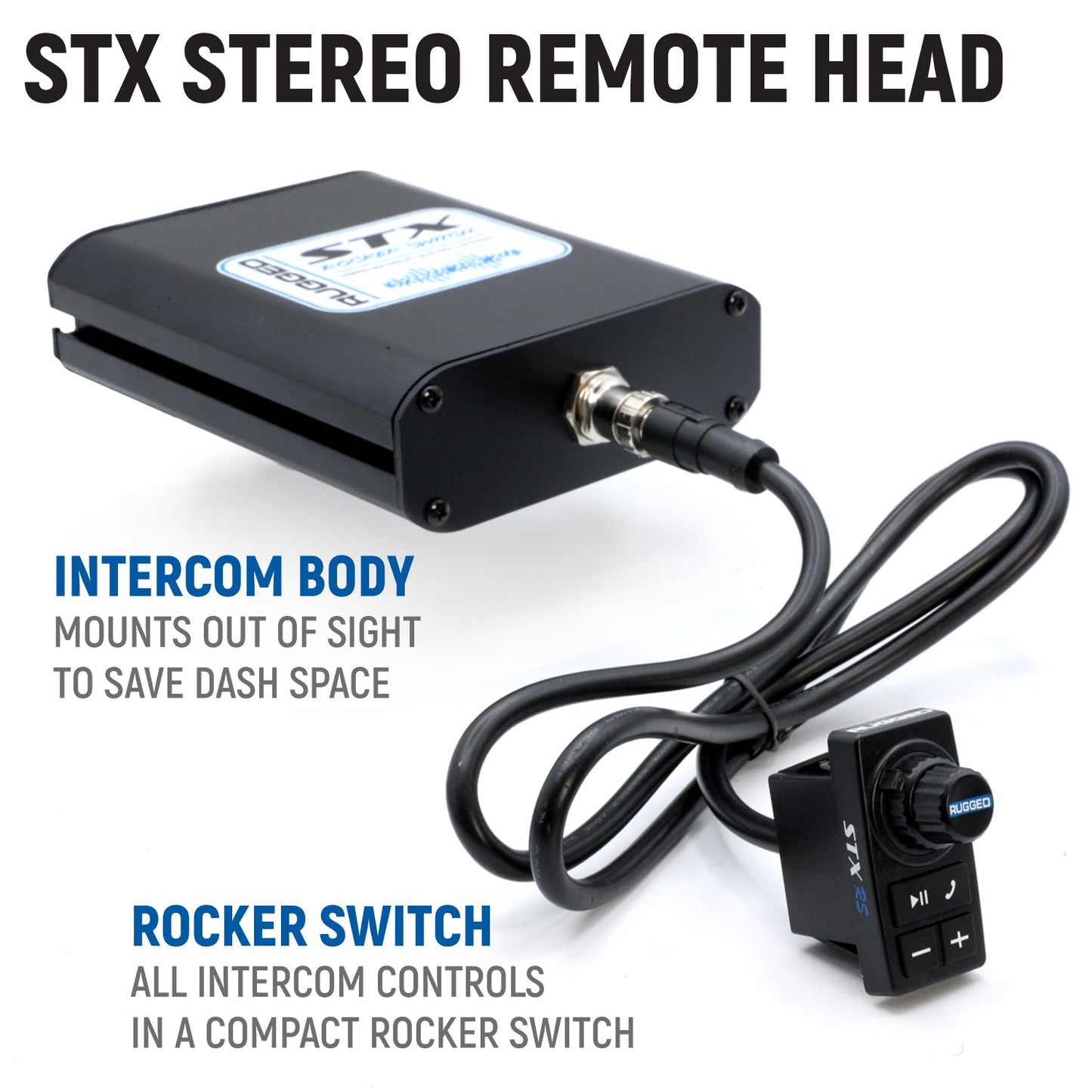 Honda Pioneer Complete Communication Kit with Bluetooth Intercom and 2-Way Radio - STX Stereo Remote Head Intercom / G1 GMRS
