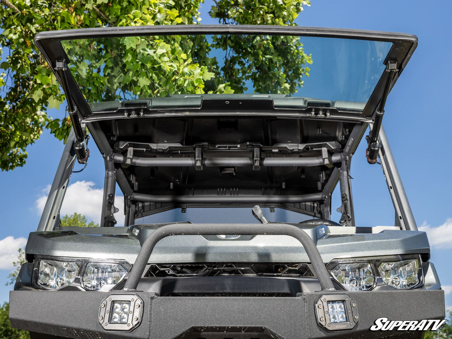 Can-Am Defender HD5 MaxDrive Power Flip Glass Windshield