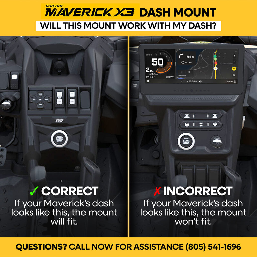 Can-Am Maverick X3 Complete Communication Kit with Bluetooth Intercom and 2-Way Radio - STX Stereo / G1 GMRS / Top Mount