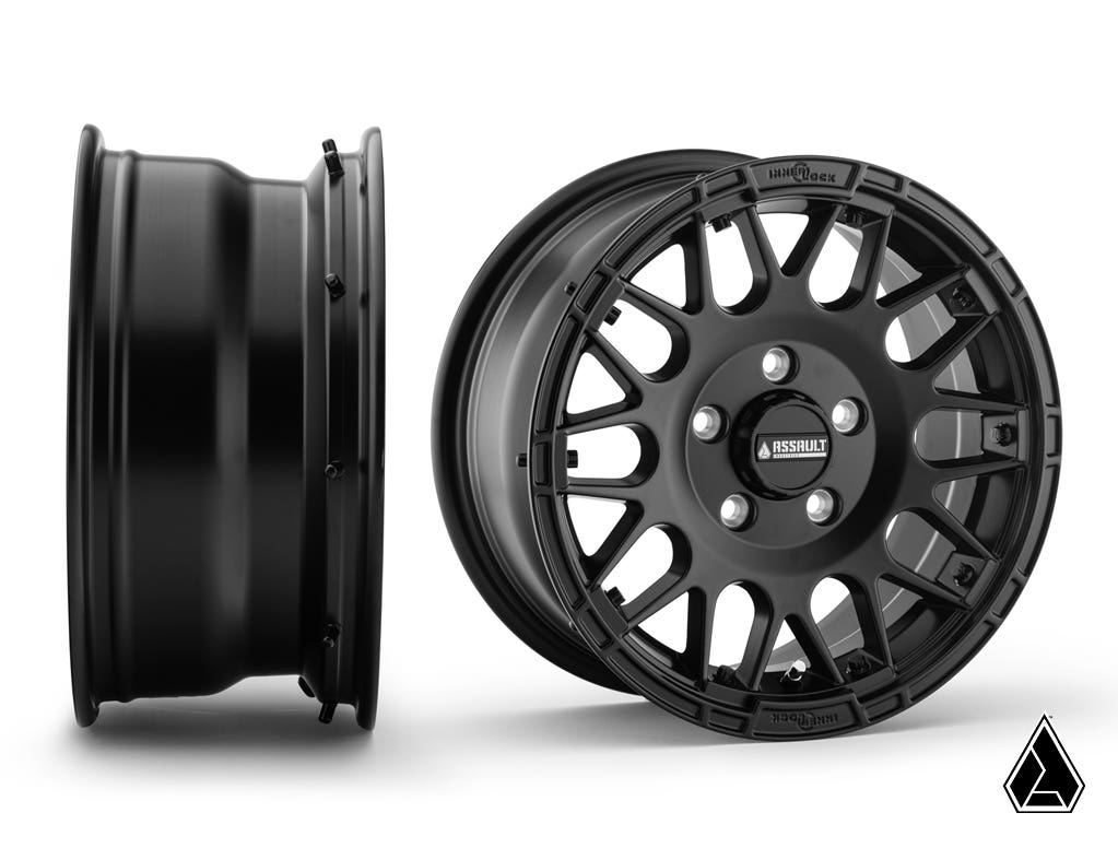 Standard XT Warrior Tires 32x10x15 on 15x7 Assault Industries Hellfire Satin Black Wheels 4/136 Pattern