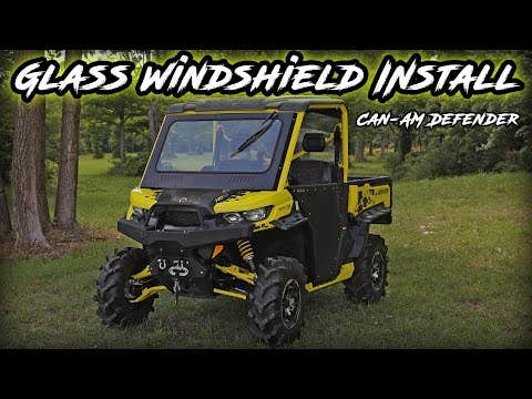 Can-Am Defender HD7 Glass Windshield