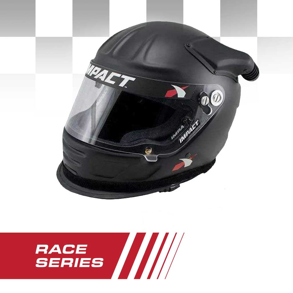 Impact RACE Offset Air Draft OS20 Helmet With OFFROAD Wired Helmet Kit - Large