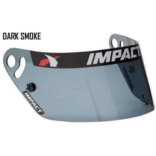 Impact Racing Helmet Shield - Dark Smoke