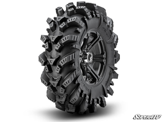 Intimidator Tires 26x10x14 on 14" Bandit H-Series Black Wheels 4/156 Pattern | Mounted Tires