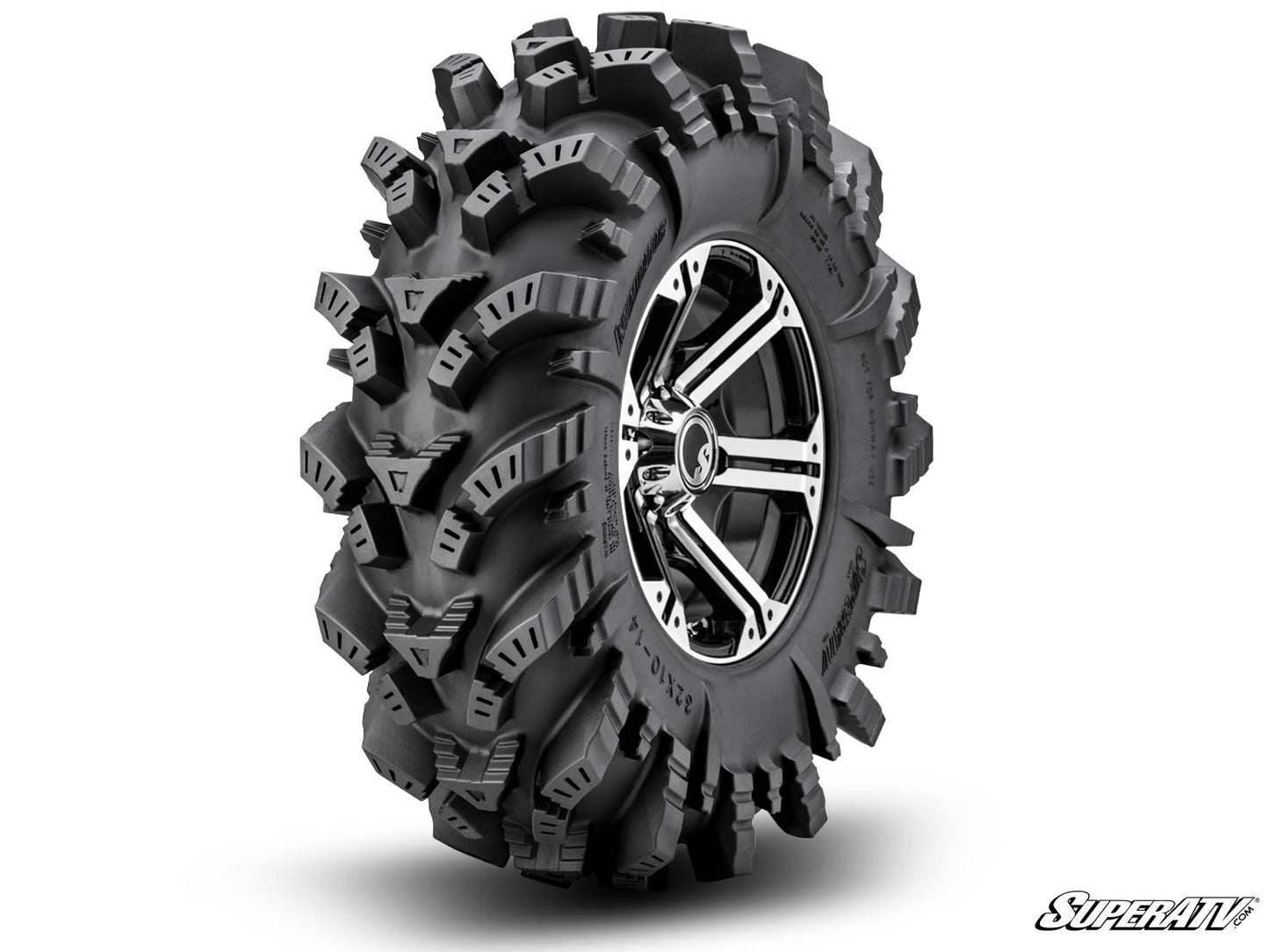 Intimidator Tires 30x10x14 on 14" Bandit H-Series Machined Finish Wheels 4/156 Pattern