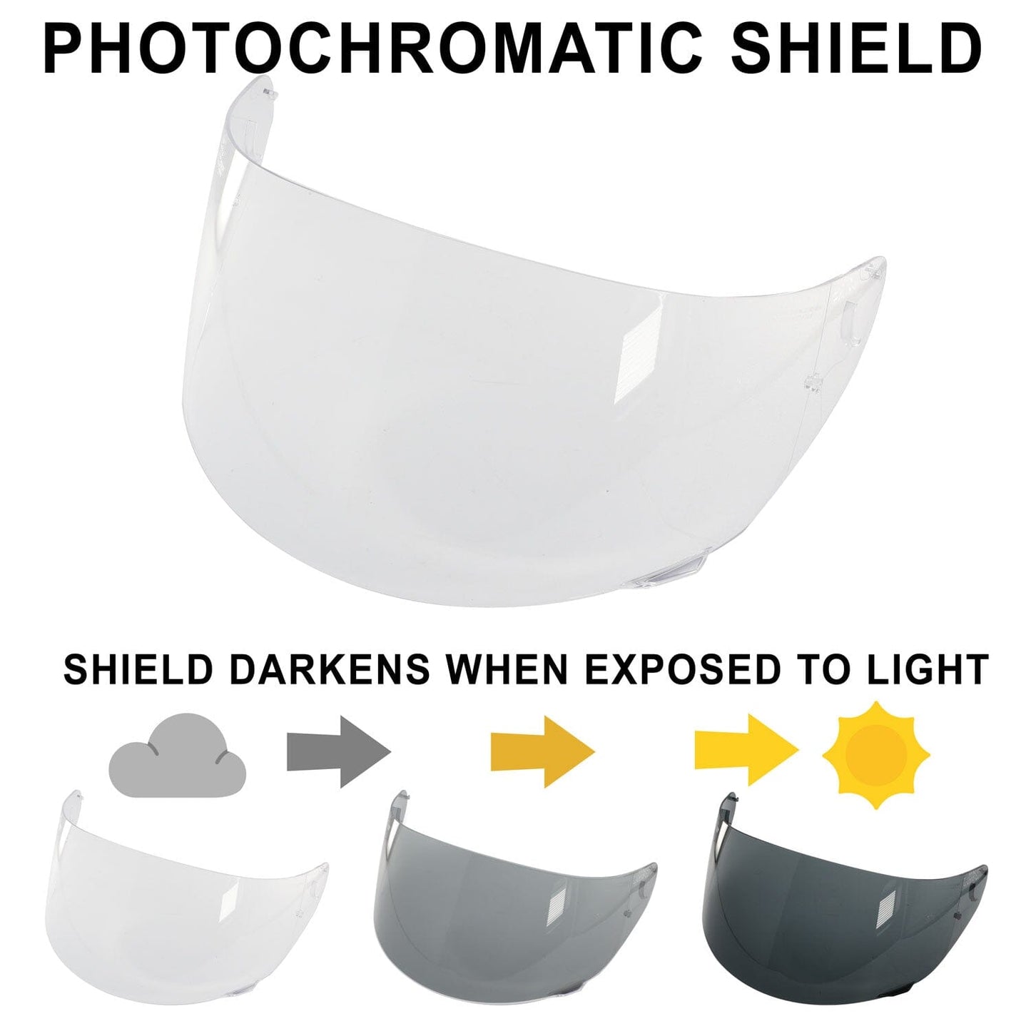 MRC Helmet Replacement Face Shields - Dark Smoke