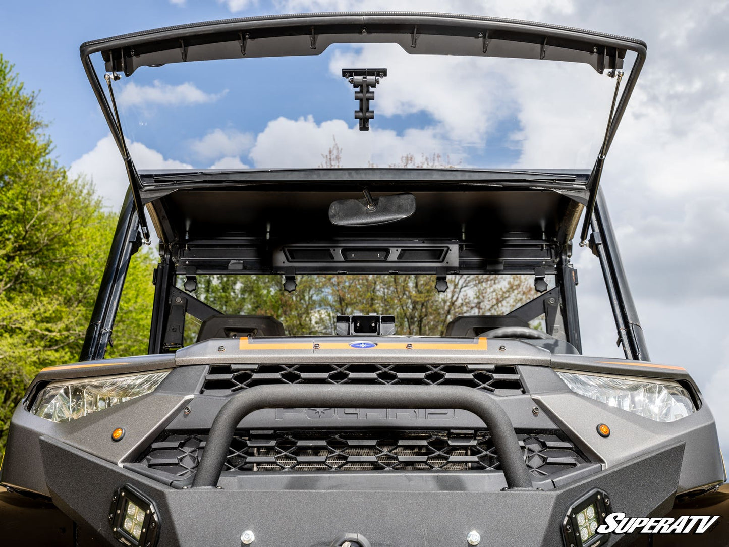 Polaris Ranger XP Kinetic Scratch-Resistant Flip Windshield