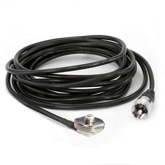 Antenna Coax Cable with 3/8 NMO Mount - 17 Feet