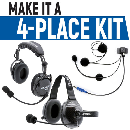 Rear Seat Expansion Kit with Helmet Kits or Headsets - STX Stereo / Ultimate Headset - Behind the Head