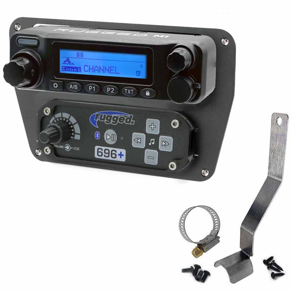 Can-Am Commander and Maverick Complete Communication Kit with Bluetooth Intercom and 2-Way Radio - Dash Mount - STX Stereo / M1 VHF Business Band