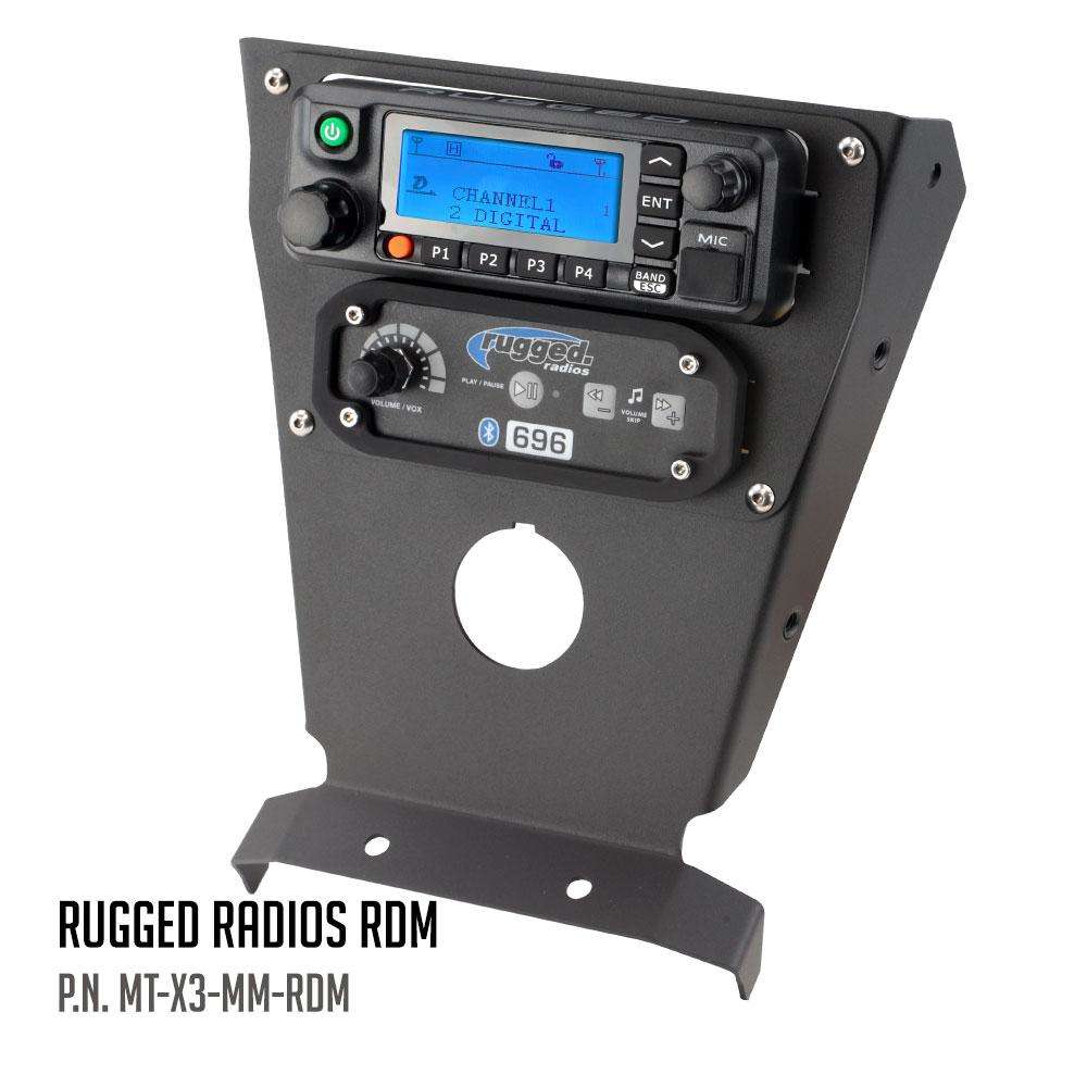 Can-Am X3 Multi Mount Kit for Rugged UTV Intercoms and Radios - Icom F5021