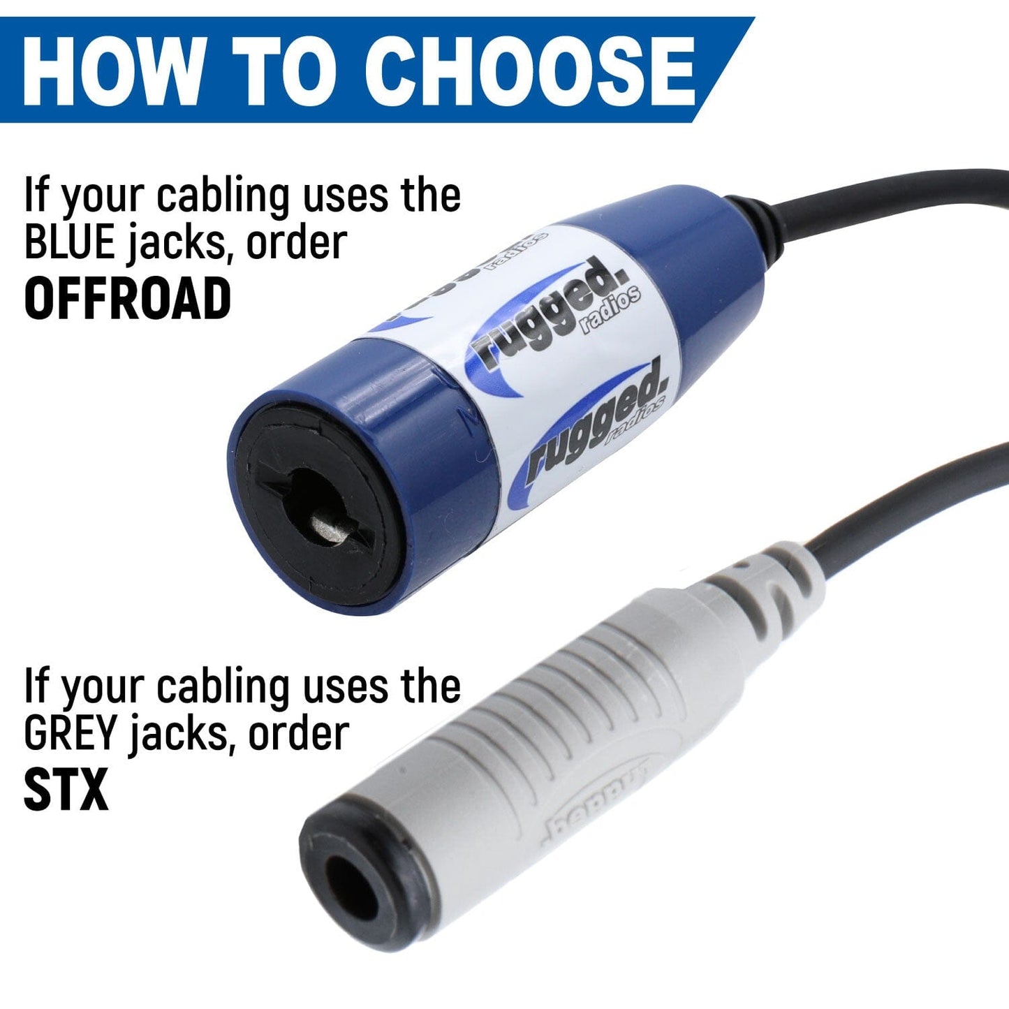 Dual Headset / Helmet Jack Flush Mount - Offroad