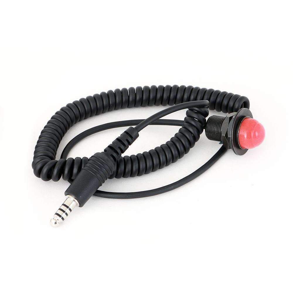 Quick Disconnect Push to Talk Buttons - Velcro Mount Quick Disconnect PTT