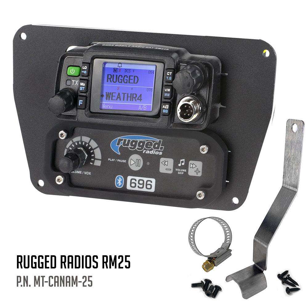 Can-Am Commander Intercom and Radio Mount - Rugged M1/G1/G4/RM45/RM60/GMR45