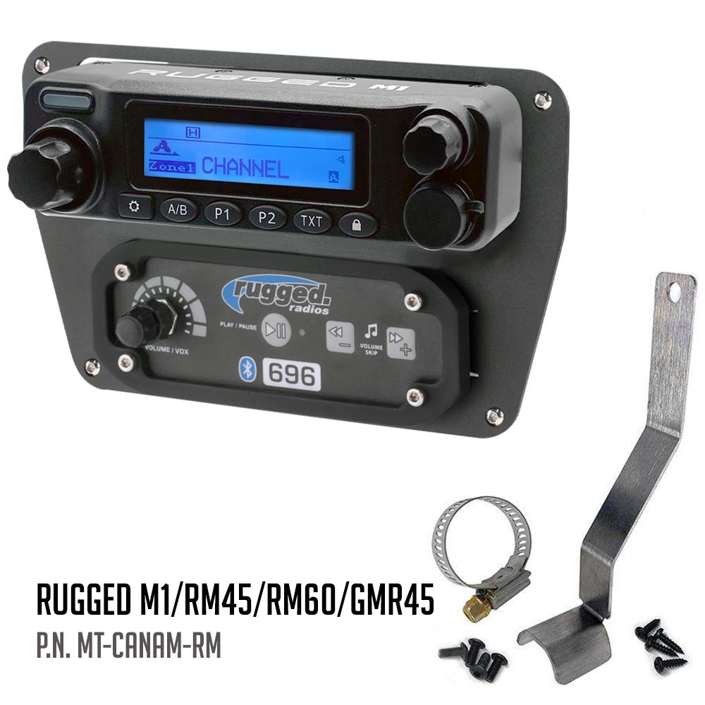 Can-Am Commander Intercom and Radio Mount - Kenwood TK7360
