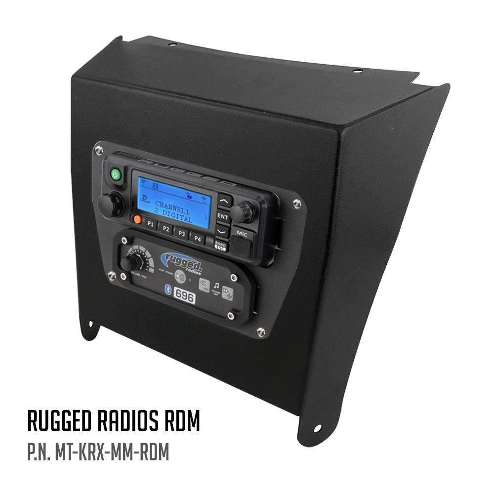 Kawasaki KRX Multi-Mount Kit for Rugged Mobile Radios and Intercom - Rugged M1/G1/G4/RM45/RM60/GMR45