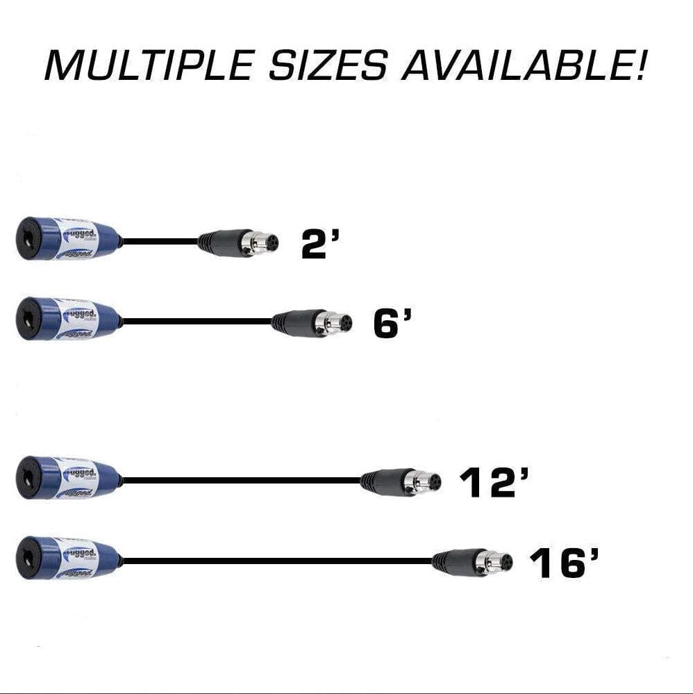 OFFROAD Straight Cable to Intercom (Select Length) - 2  Feet